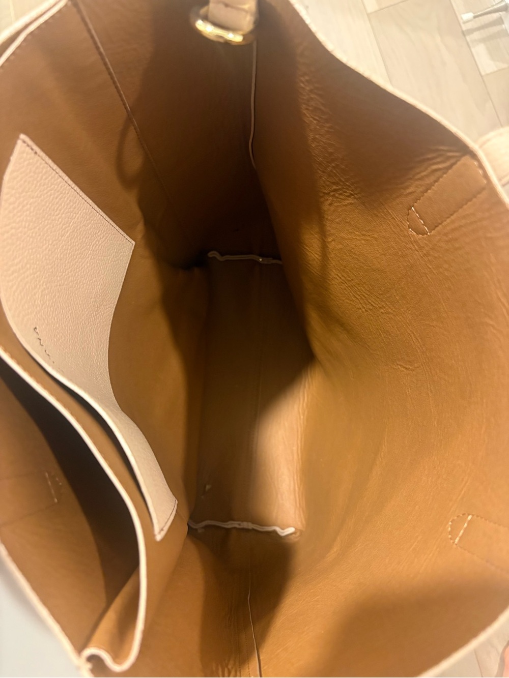 Cuyana Blush Nude Leather Tote - Picture 3 of 6